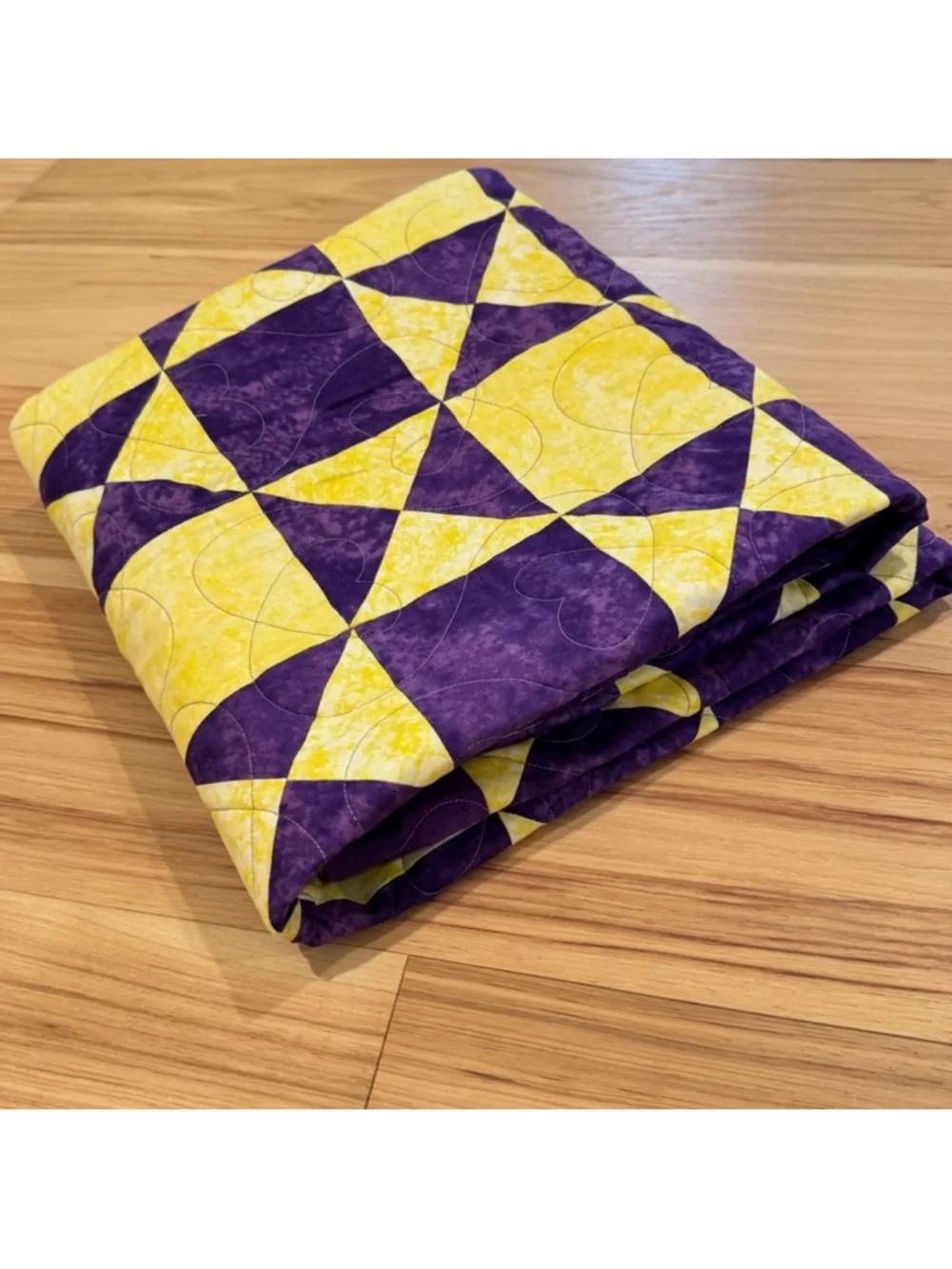 Patchwork Quilt Minnesota Vikings Football Colors